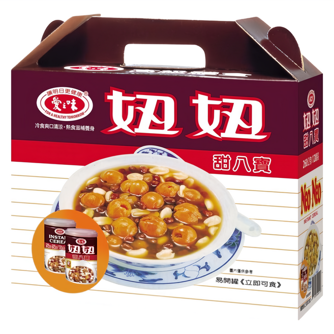 愛之味 妞妞甜八寶禮盒 12罐, 3120g, 1盒