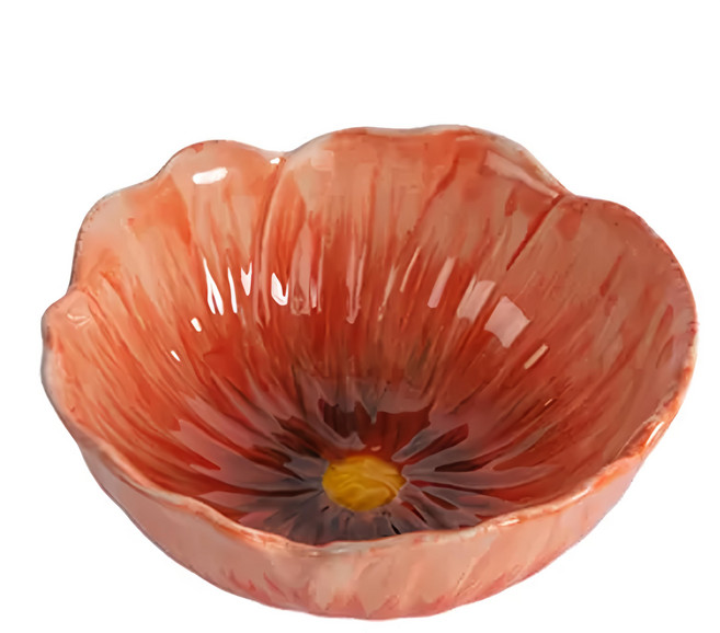 瑞典 BYON Poppy 罌粟花朵碗, 紅, 1個