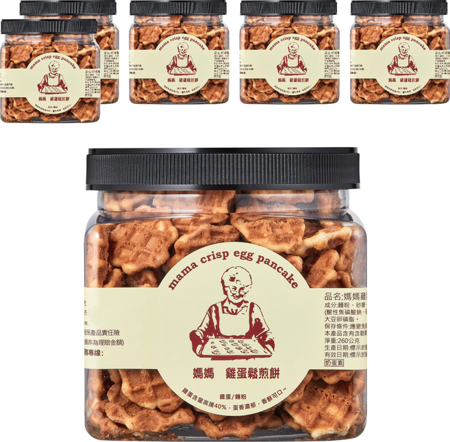 恩澤食品 媽媽雞蛋鬆煎餅, 260g, 6罐