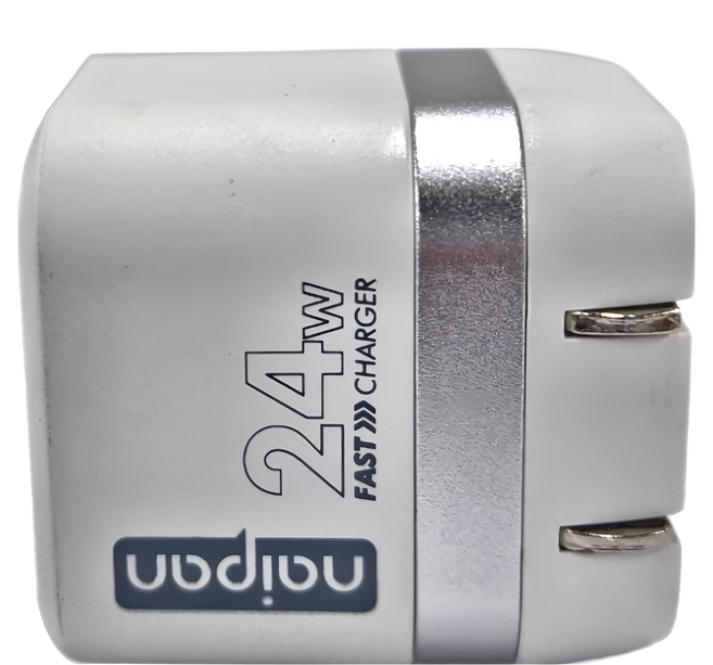 naipan 24W 1C1A 充電器 快充 數顯 多埠 白色 6個月保固 Type A 插頭