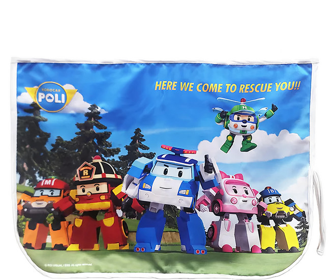 POLI 波力 救援小英雄 車用磁吸遮陽簾後窗組 抗UV 有效隔熱, 救援小隊出發 多色, 1個