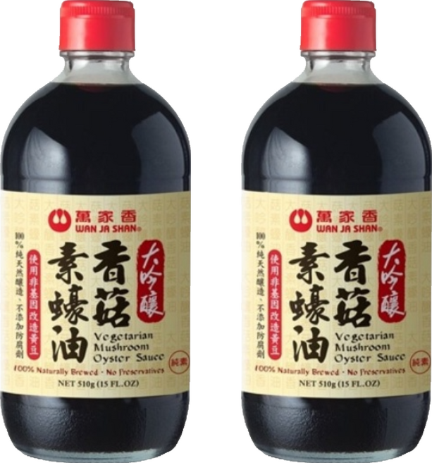 萬家香 大吟釀香菇素蠔油, 510g, 2瓶