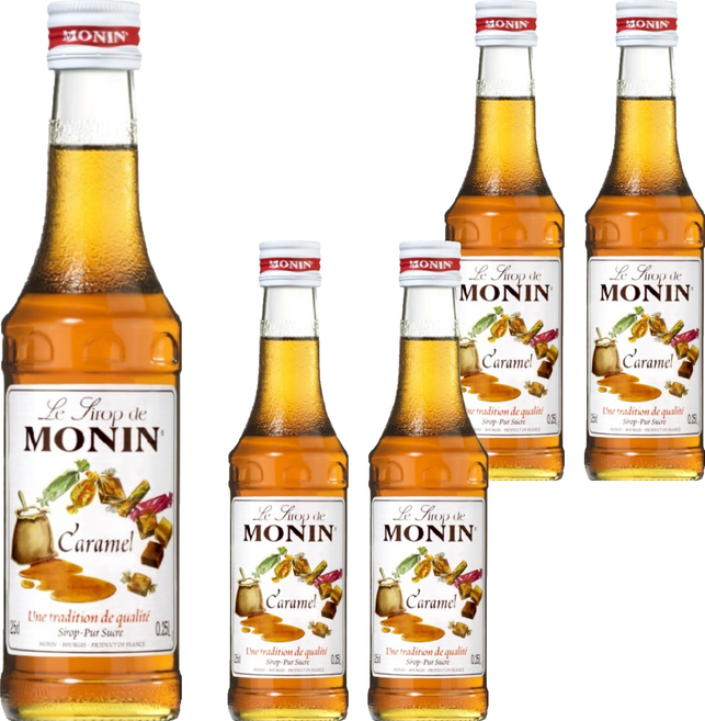 MONIN 莫寧 焦糖風味糖漿, 250ml, 5瓶