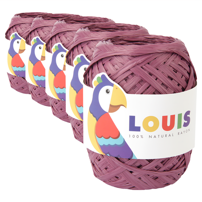 SILBARAM TEXTILE 嫘縈編織線, 荔枝色, 5捲