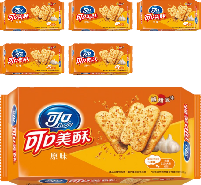 可口 可口美酥 原味, 90g, 6包