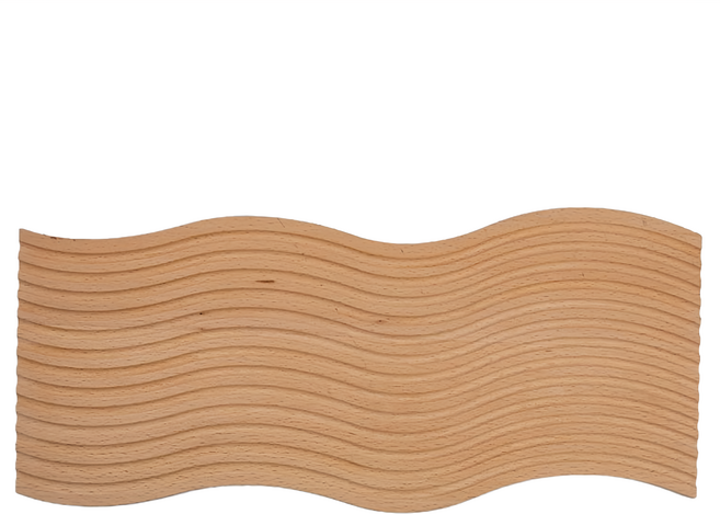 MH 家居 櫸木托盤 波紋原色, 1個