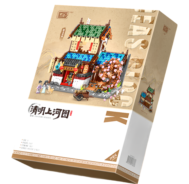 LoZ 微型積木清明上河圖 1057 22.5 x 20 x 19cm, 趙太丞家 多色, 1盒