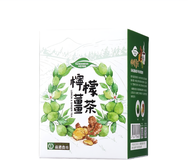 蔴鑽農坊 檸檬薑茶, 3.5g, 15包, 1盒