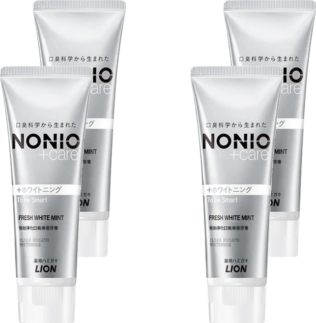 LION 獅王 NONIO 終結口氣牙膏 晶燦亮白 雙重淨化因子 LSS成分 長效清新口氣