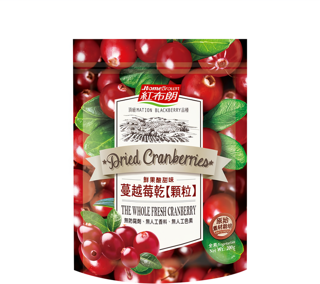 HomeBrown 紅布朗 蔓越莓乾顆粒, 200g, 1包
