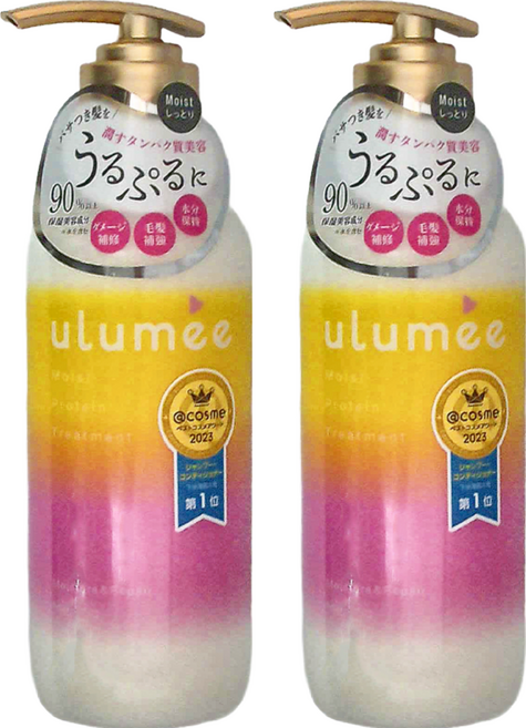 ulumee 胺基酸保濕修復潤髮乳, 480g, 2瓶