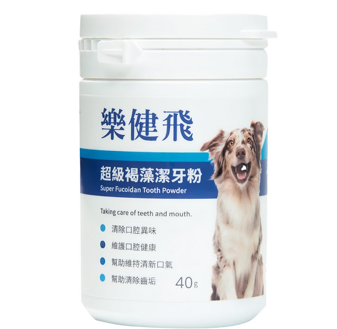 樂健飛 寵物超級褐藻潔牙粉 犬用, 1罐
