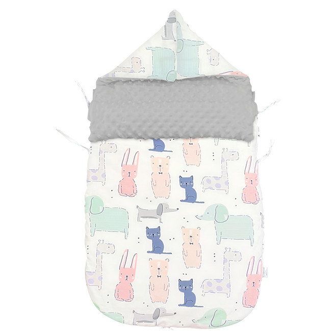 我家寶貝 嬰幼兒純棉防驚跳豆豆絨睡袋 加厚保暖