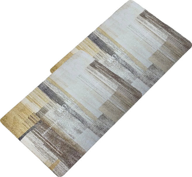 BonBon naturel 軟式硅藻土瞬吸速乾吸水地墊 60 x 40cm, 黃色幾何, 2個