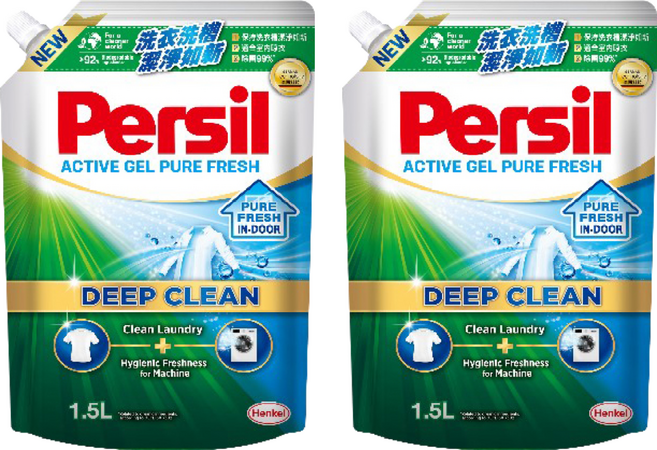 Persil 寶瀅 台灣公司貨 深層酵解洗衣凝露 補充包 室內晾衣, 1.5L, 1包, 2包