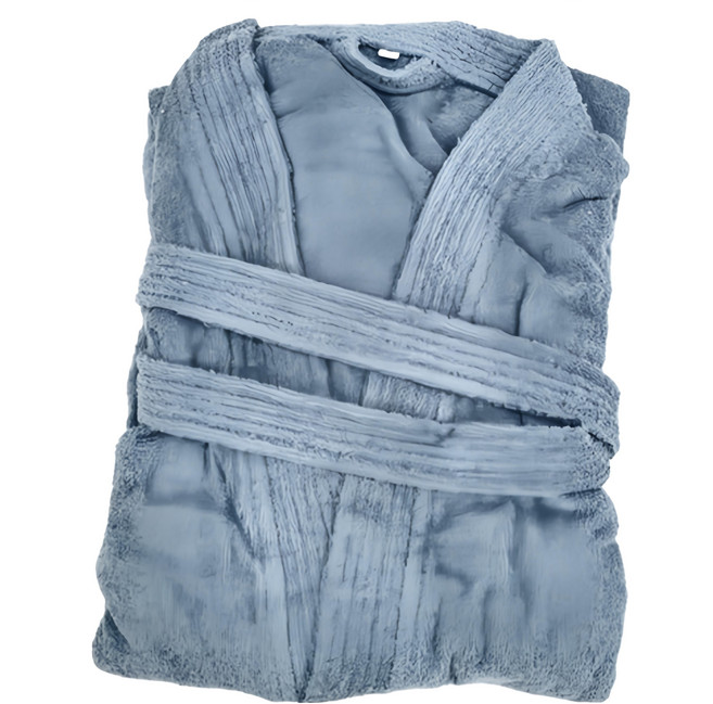 理享家 五星飯店指定款 高品質浴袍/純棉浴袍/七分袖浴袍 1件, 孔雀藍