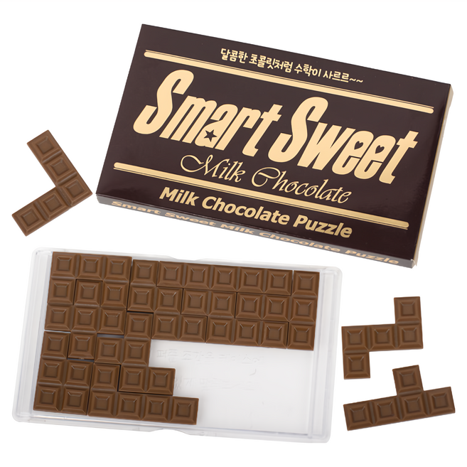 Hanayama 趣味拼圖 香甜巧克力色, 1盒, 巧克力色