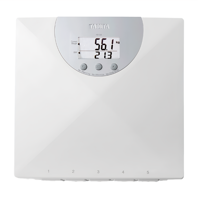 TANITA 塔尼達 電子BMI體重計 經典款 ABS環保材質, HD325, 白色, 1個