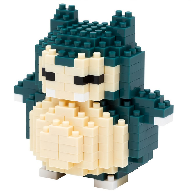 nanoblock 河田積木 迷你積木, 卡比獸 綠色 + 膚色, 1入