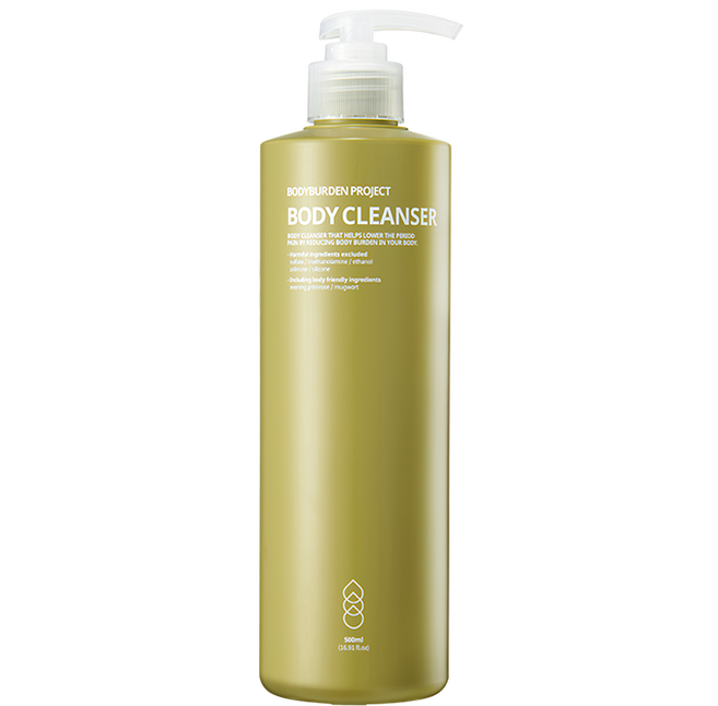 BODYBURDEN PROJECT bbp 身體清潔乳 蘊含艾草保濕成分, 500ml, 1瓶
