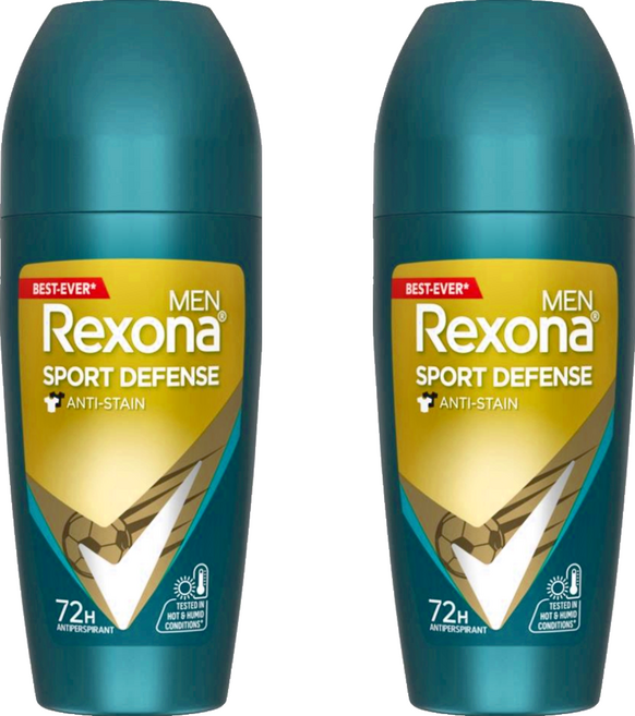 Rexona 蕊娜 男士制汗爽身香體露 運動乾爽, 2瓶, 45ml
