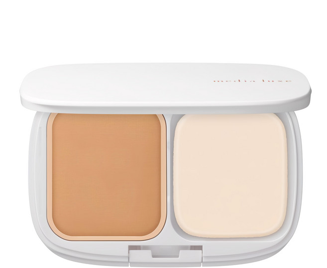 media 媚點 台灣公司貨 雪紡親膚粉餅, 03健康色, 1個