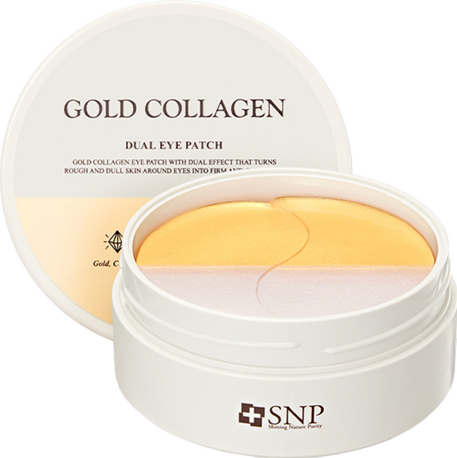 Snp 黃金膠原蛋白雙效眼膜, 60片, 1罐