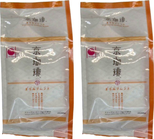 OGAWA 小川珈琲 京都吟味百饌柔和京咖啡濾掛式, 10g, 5包, 2袋