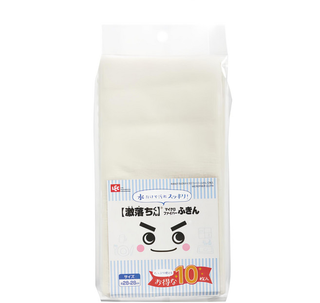 LEC 激落君 超細纖維抹布 乾濕兩用 無需洗劑 10入, 1包