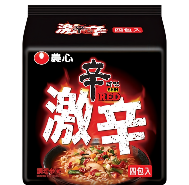 NONGSHIM 農心 激辣辛拉麵 120g, 4包