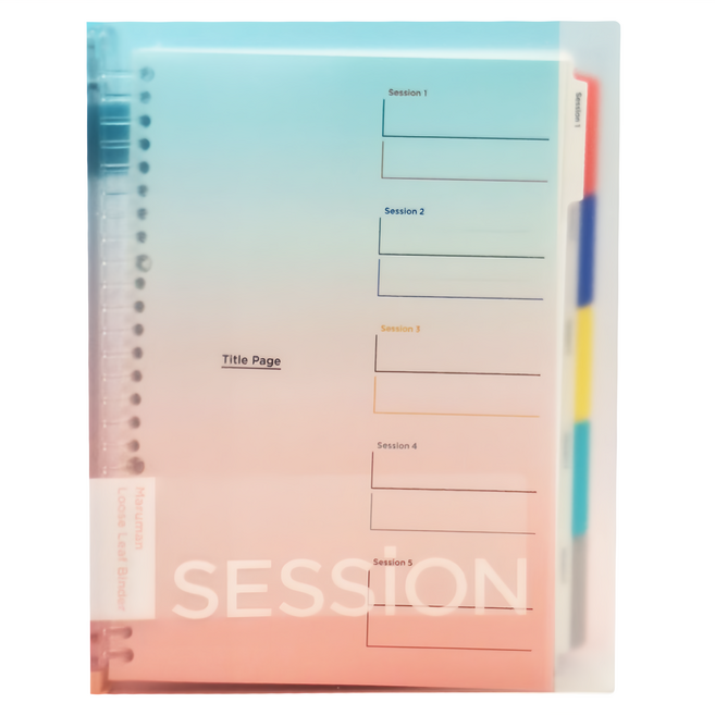 maruman SESSION 26孔夾 B5 筆記本, 漸層, 1本