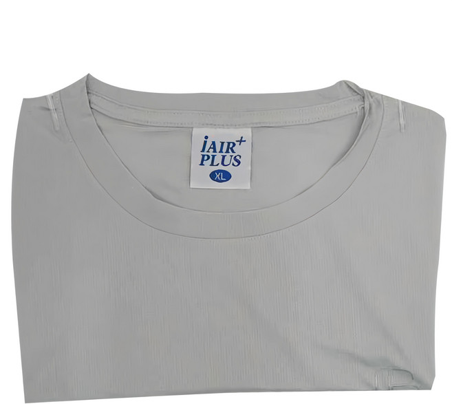 iAIR PLUS 極速透氣空氣感上衣, 淺灰, 1件