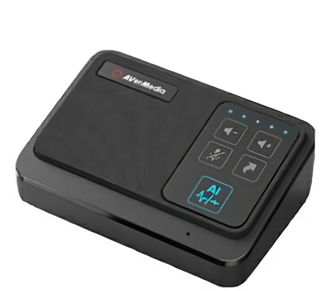 AVerMedia 圓剛科技 智慧微型會議電話揚聲器, AS311, 黑色