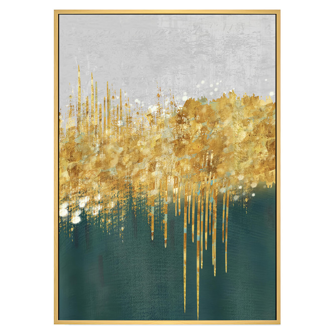菠蘿選畫所 掛畫 綠松石嵌金絲III APAD3493D, 綠松石嵌金絲III 木框