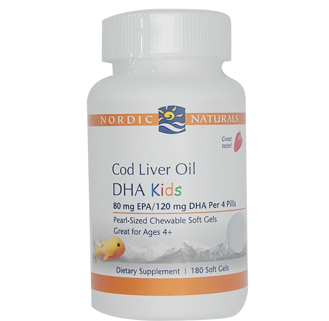 Nordic Naturals 小愛Q魚肝油加強膠囊 NN08, 180顆, 1瓶
