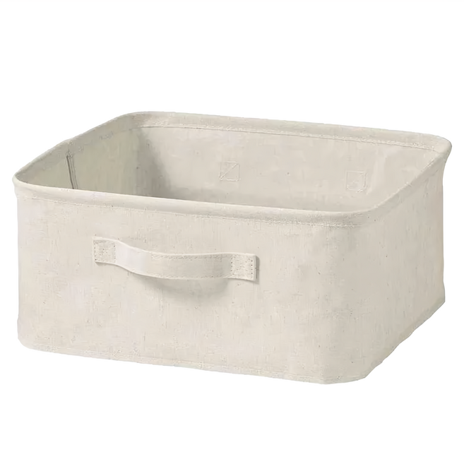 MUJI 無印良品 聚酯纖維麻收納箱, 1層, KG0QFA2A