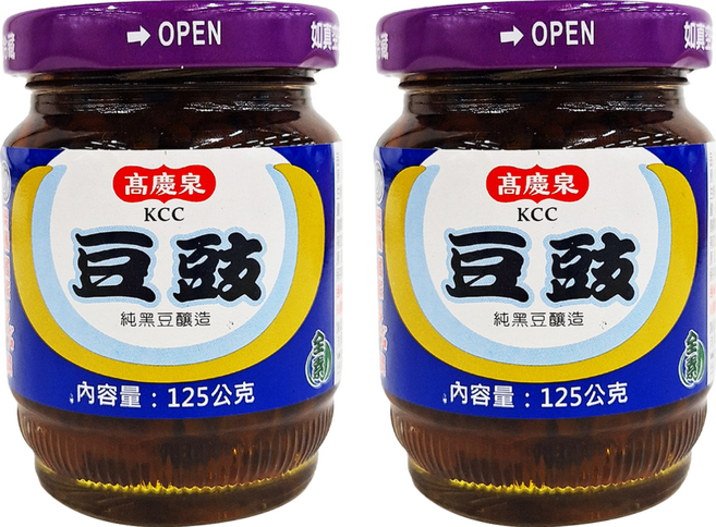 高慶泉 素食豆豉 純黑豆釀造, 125g, 2罐