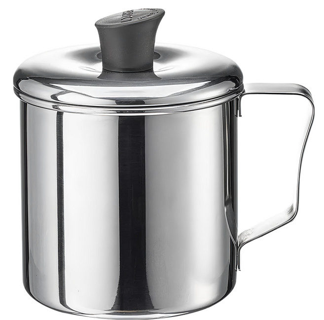 PLUS PERFECT 理想 極緻316不鏽鋼 口杯 附蓋 KH-70110 10cm, 1個, 銀色