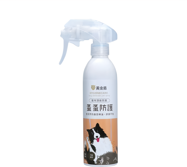 黃金盾 寵物蚤蚤防護噴霧, 白色, 250ml, 1瓶
