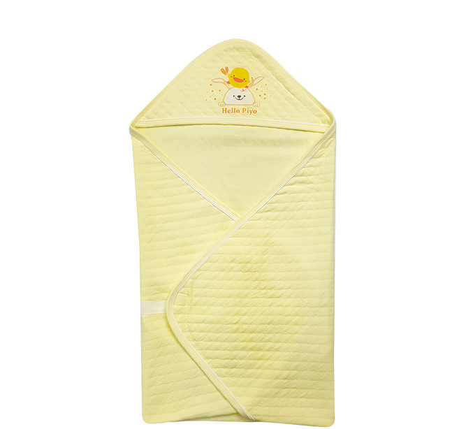 PiYOPiYO 黃色小鴨 包紗夏季包巾 透氣吸濕 雙面可用 大尺寸完整包覆
