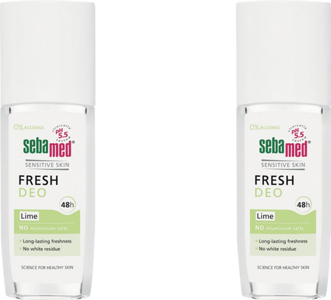 sebamed 施巴 台灣公司貨 噴式體香露 檸檬, 75ml, 2瓶