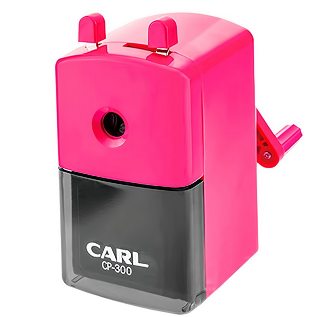 CARL 削鉛筆機 大小通吃 CP-300, 粉色, 1個