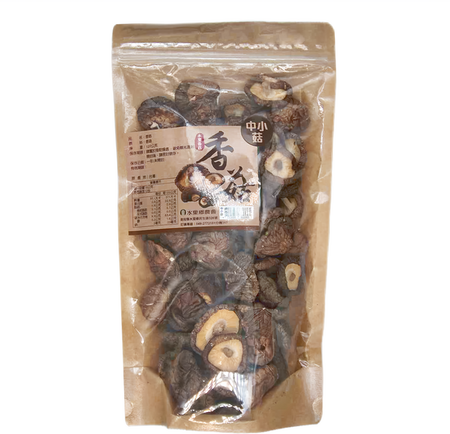 水里鄉農會 水里香菇 中小菇, 120g, 1包