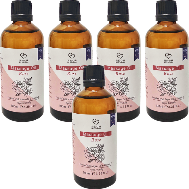 MY SCHEMING 我的心機 玫瑰太陽花潤澤身體按摩油, 100ml, 5件
