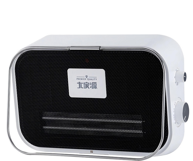 大家源 電暖器 浴室起居兩用 三段溫控 四段定時 15度角防潑水, TCY-860201, 白色