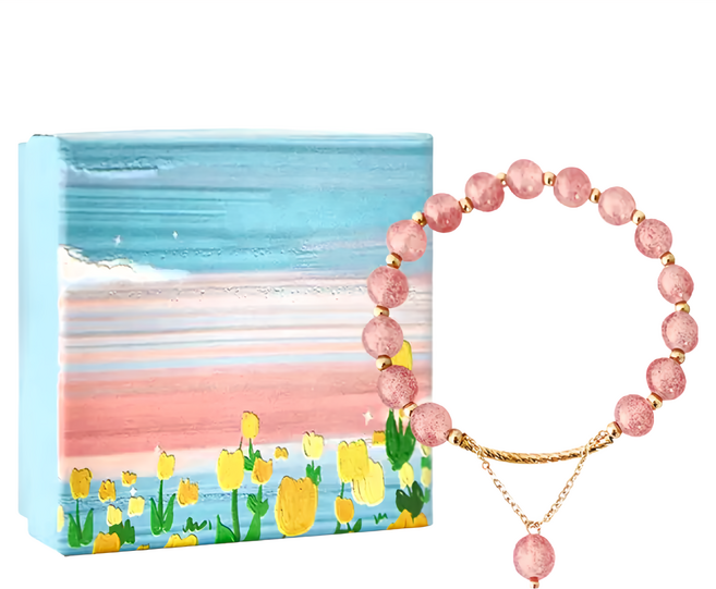 O'Pretty 歐沛媞 草莓晶手鏈 附精美禮盒