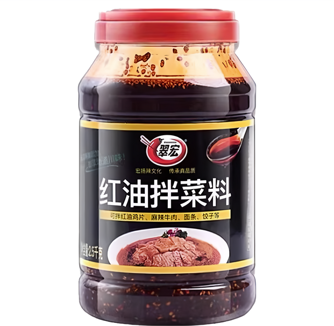 翠宏 紅油拌菜料, 2.725L, 1桶