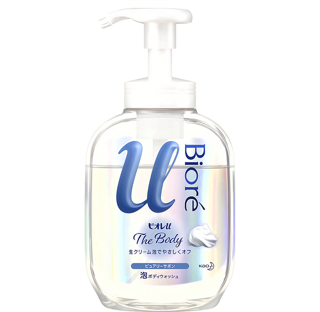 Biore 蜜妮 台灣公司貨 高彈潤沐浴慕絲 清新皂香, 540ml, 1瓶