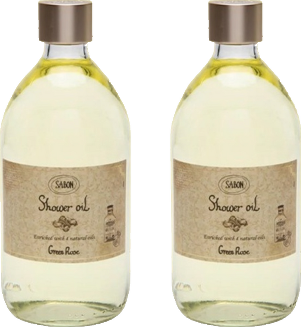 SABON 綠玫瑰沐浴油, 500ml, 2瓶