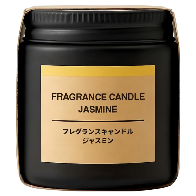 MUJI 無印良品 芬香蠟燭, 茉莉花, 85g, 1個